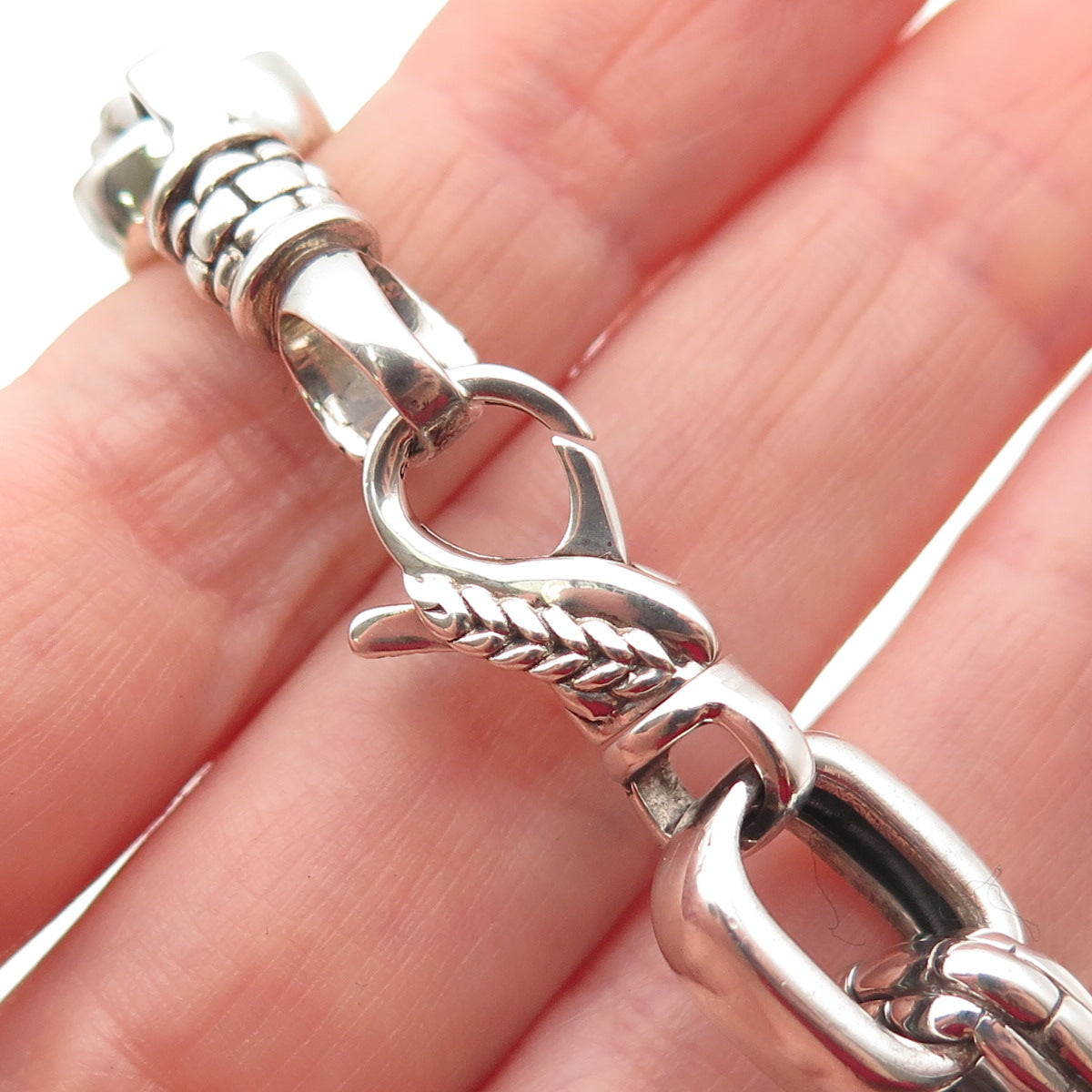 JAI by John Hardy 925 Sterling Silver Oval Link Bracelet 6.25"