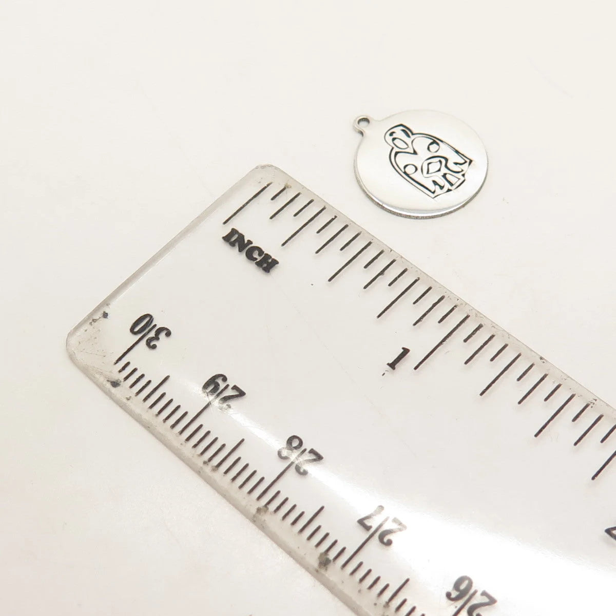 925 Sterling Silver USA Two In Town Tribal Charm Pendant