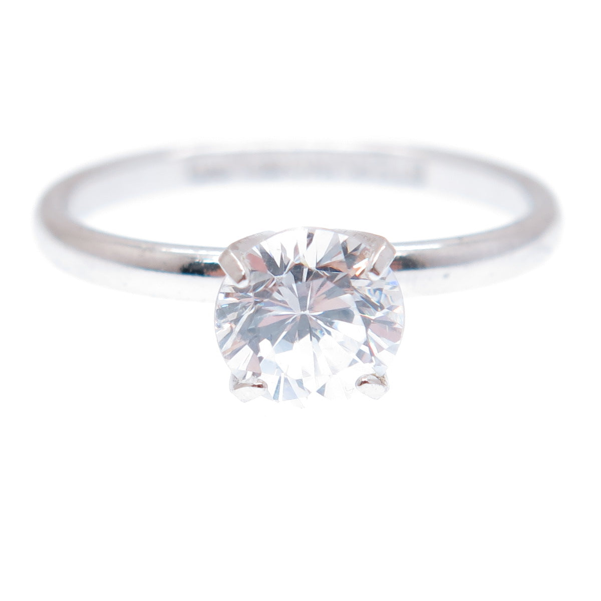 VARGAS & LIND 925 Sterling Silver Antique Art Deco C Z Engagement Ring Size 7