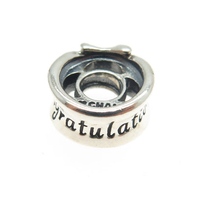 CHAMILIA 925 Sterling Silver "Congratulation" Bead Charm