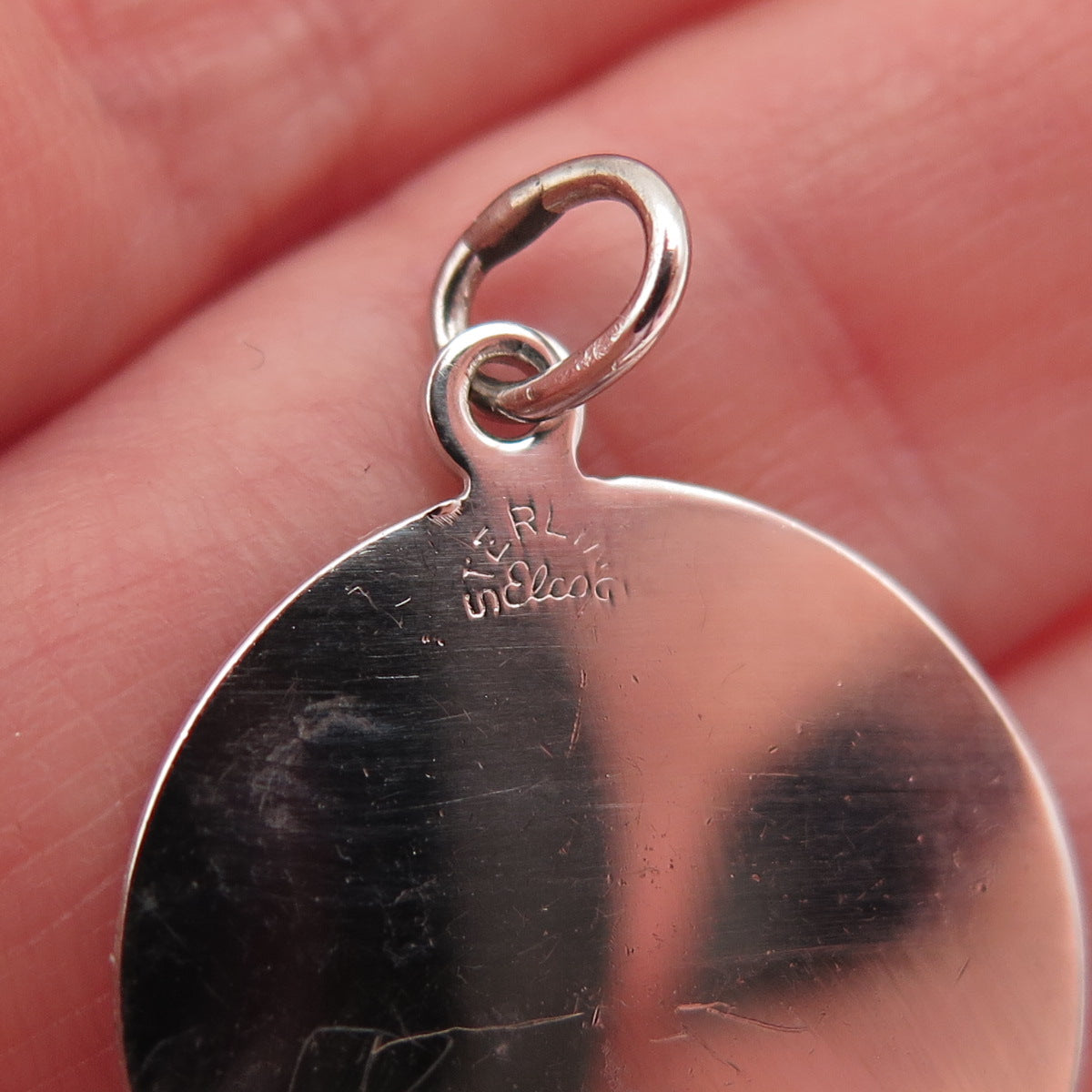 Elco 925 Sterling Silver Vintage Charming 17 Charm Pendant