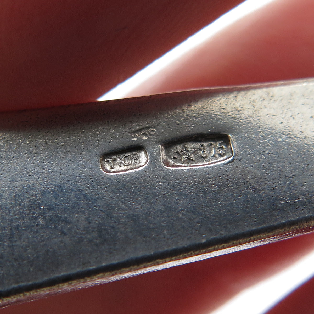 875 Silver 2-Tone Vintage European Coffee Spoon