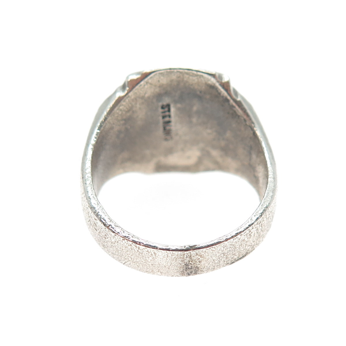 925 Sterling Silver Vintage 1961 Enamel Straubenmuller JH School Ring Size 8.25