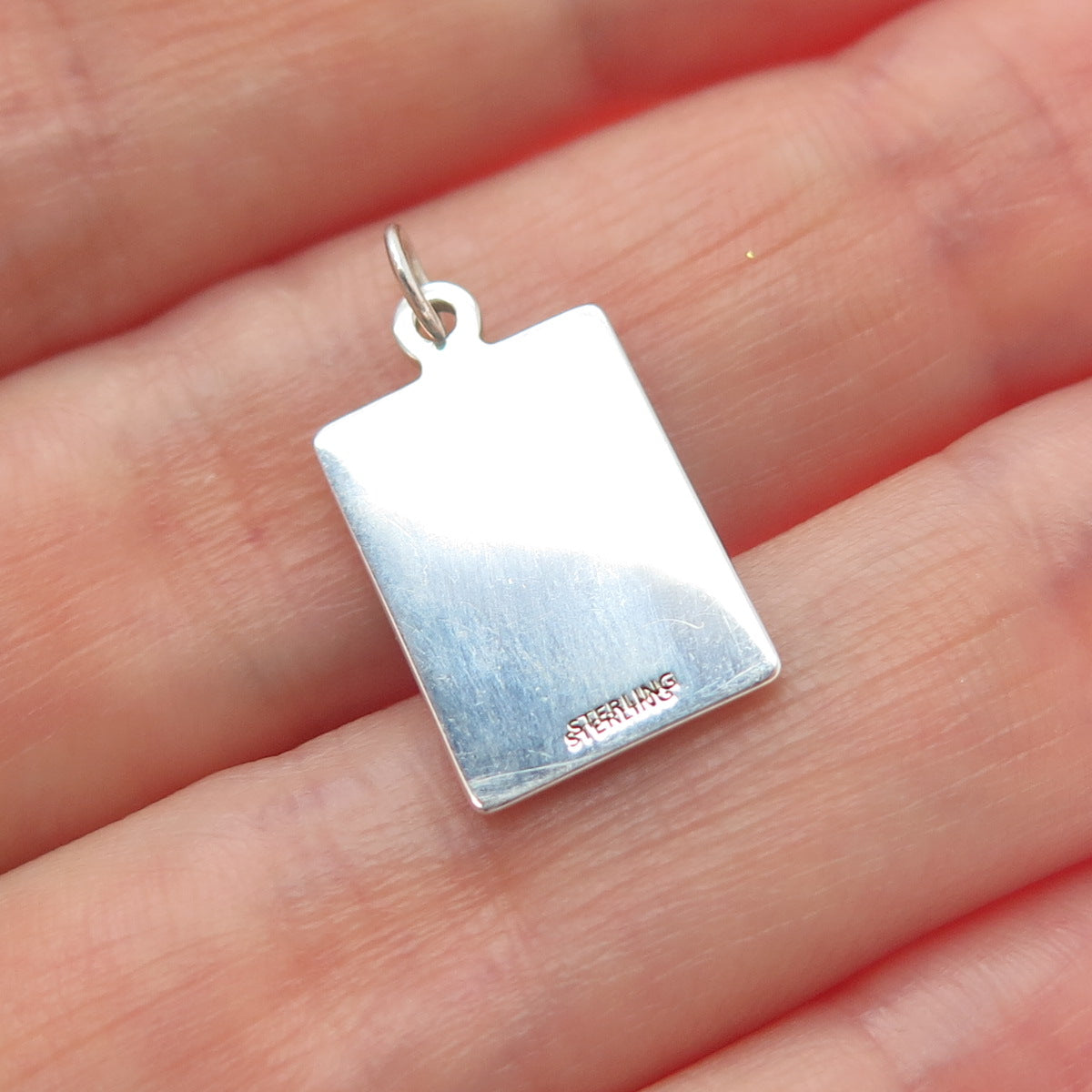 925 Sterling Silver Enamel I Can't Help I'm Simply The Best Minimalist Pendant