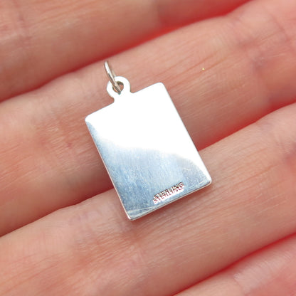 925 Sterling Silver Enamel I Can't Help I'm Simply The Best Minimalist Pendant