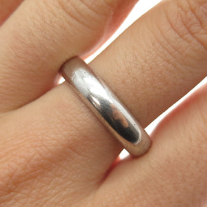 ROSS SIMONS 925 Sterling Silver Vintage Classic Wedding Band Ring Size 12