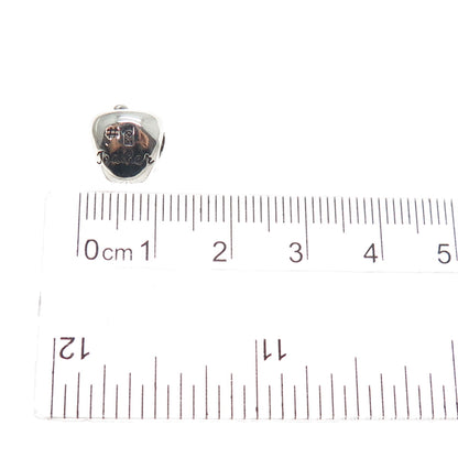 REFLECTION BEADS 925 Sterling Silver C Z #1 Teacher Apple Slide Bead Charm