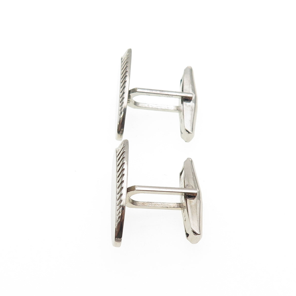 925 Sterling Silver Vintage T2 Modernist Cufflinks