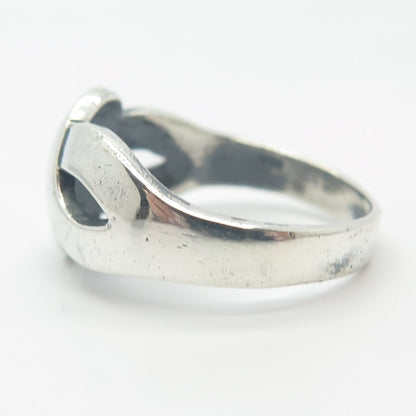 925 Sterling Silver Vintage Celtic Ring Size 11.75