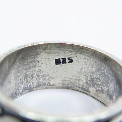 925 Sterling Silver Vintage Braided Band Ring Size 8.25