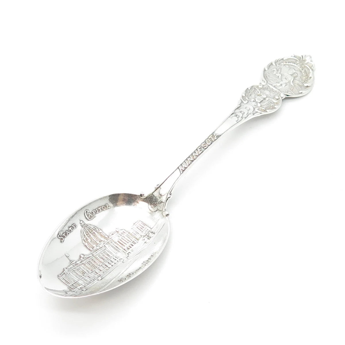 925 Sterling Silver Antique Watson State Capitol St. Paull States & Cities Spoon