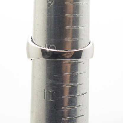 925 Sterling Silver Real Round-Cut Diamond Eagle Signet Ring Size 10.25