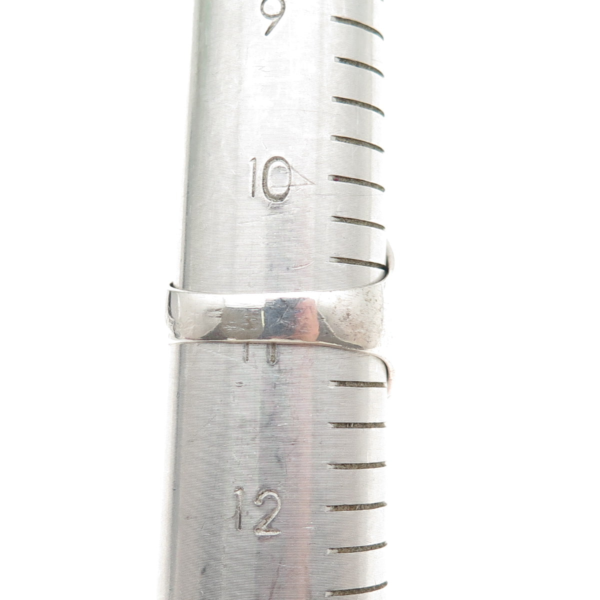 925 Sterling Silver Vintage Real Turquoise Modernist Ring Size 11