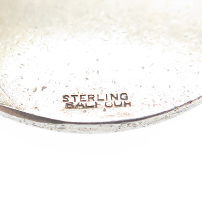 BALFOUR Sterling 2-Tone Antique Enamel Junior Baseball American Legion Pendant