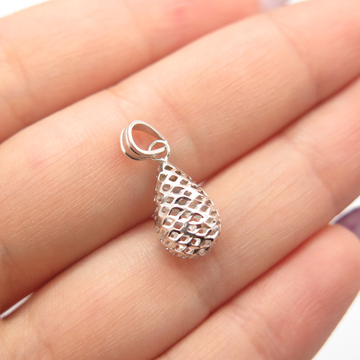 925 Sterling Silver Cutout Modernist Pendant