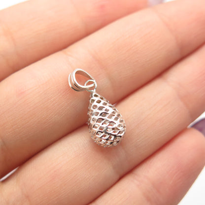 925 Sterling Silver Cutout Modernist Pendant