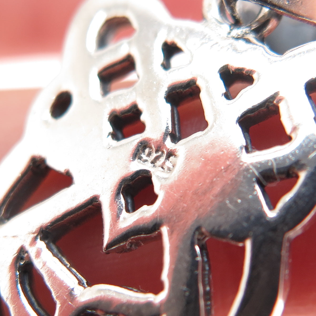 925 Sterling Silver Vintage Celtic Knot Oxidized Charm Pendant