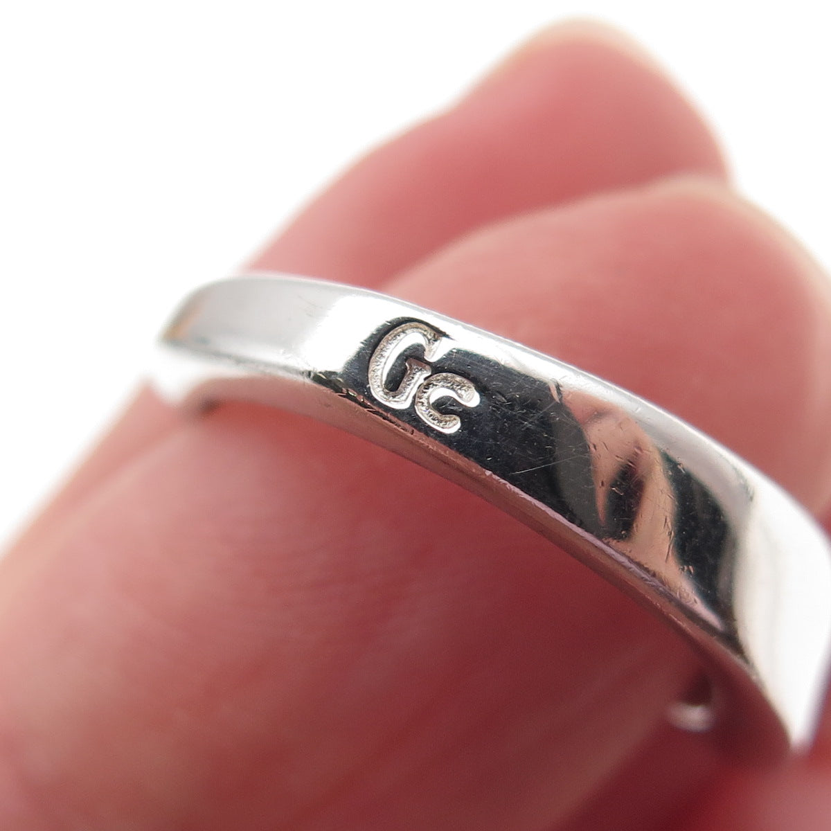 GUESS 925 Sterling Silver Hook Ring Size 7