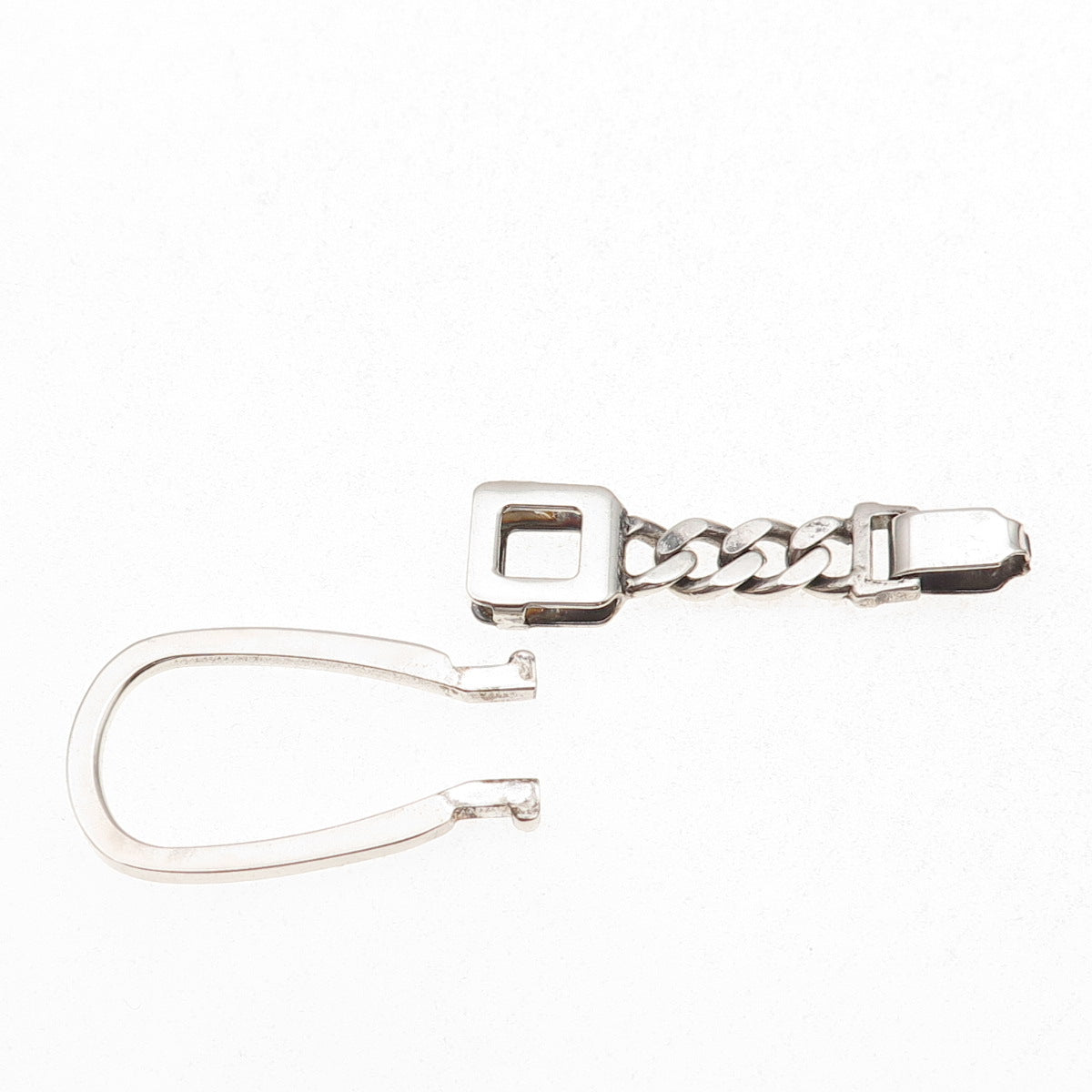 925 Sterling Silver Vintage Italy Key Chain Rin Holder