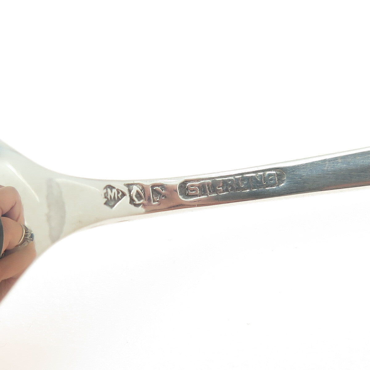 CHARLES M ROBBINS Sterling Silver Antique Art Deco Lake Champlain Coffee Spoon