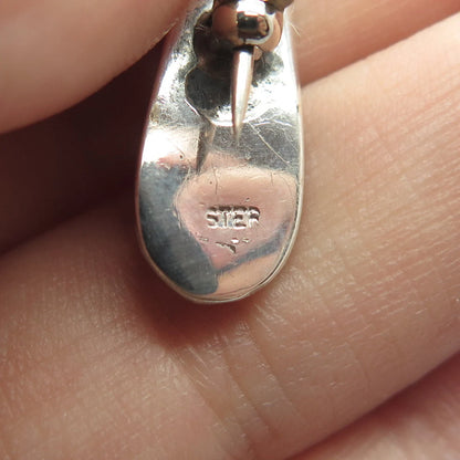 925 Sterling Silver Vintage Floral Spoon Pin Brooch