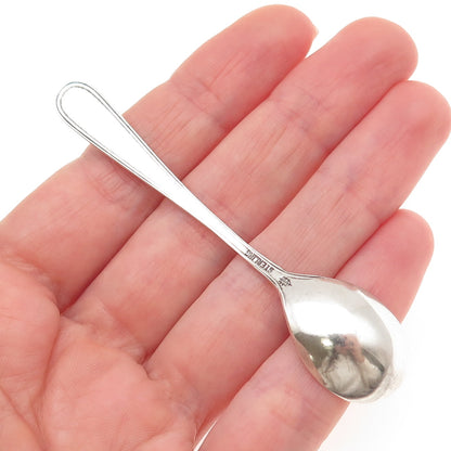 WEBSTER 925 Sterling Silver Antique Art Deco Individual Salt & Spices Spoon