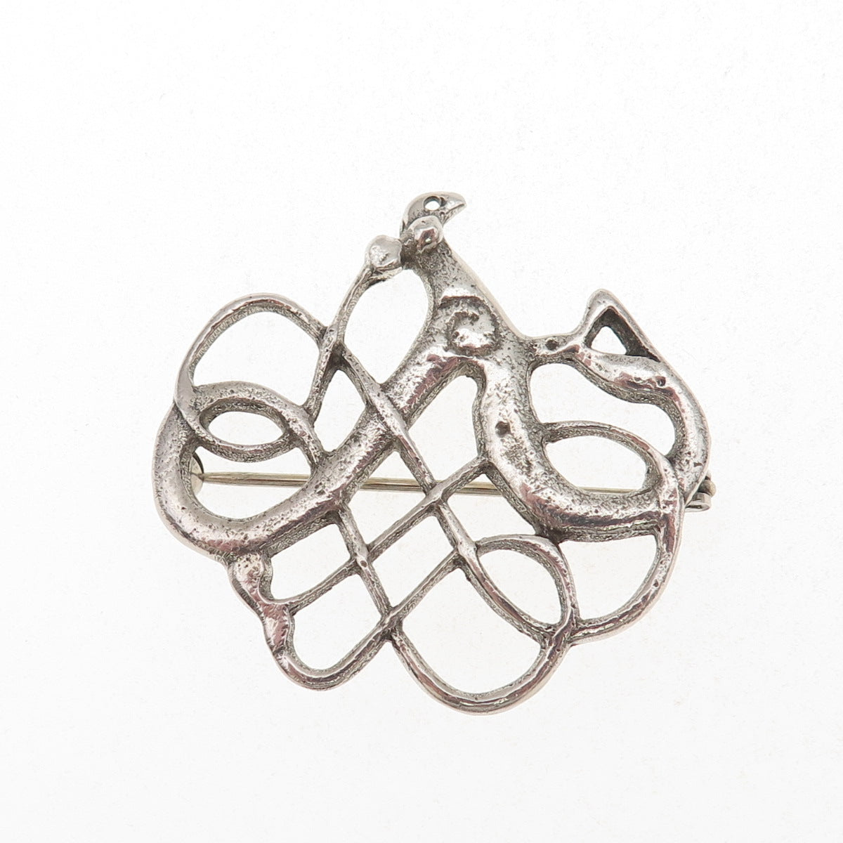 David Andersen 925S Sterling Silver Vintage Norway Viking Period 1000 AD Brooch