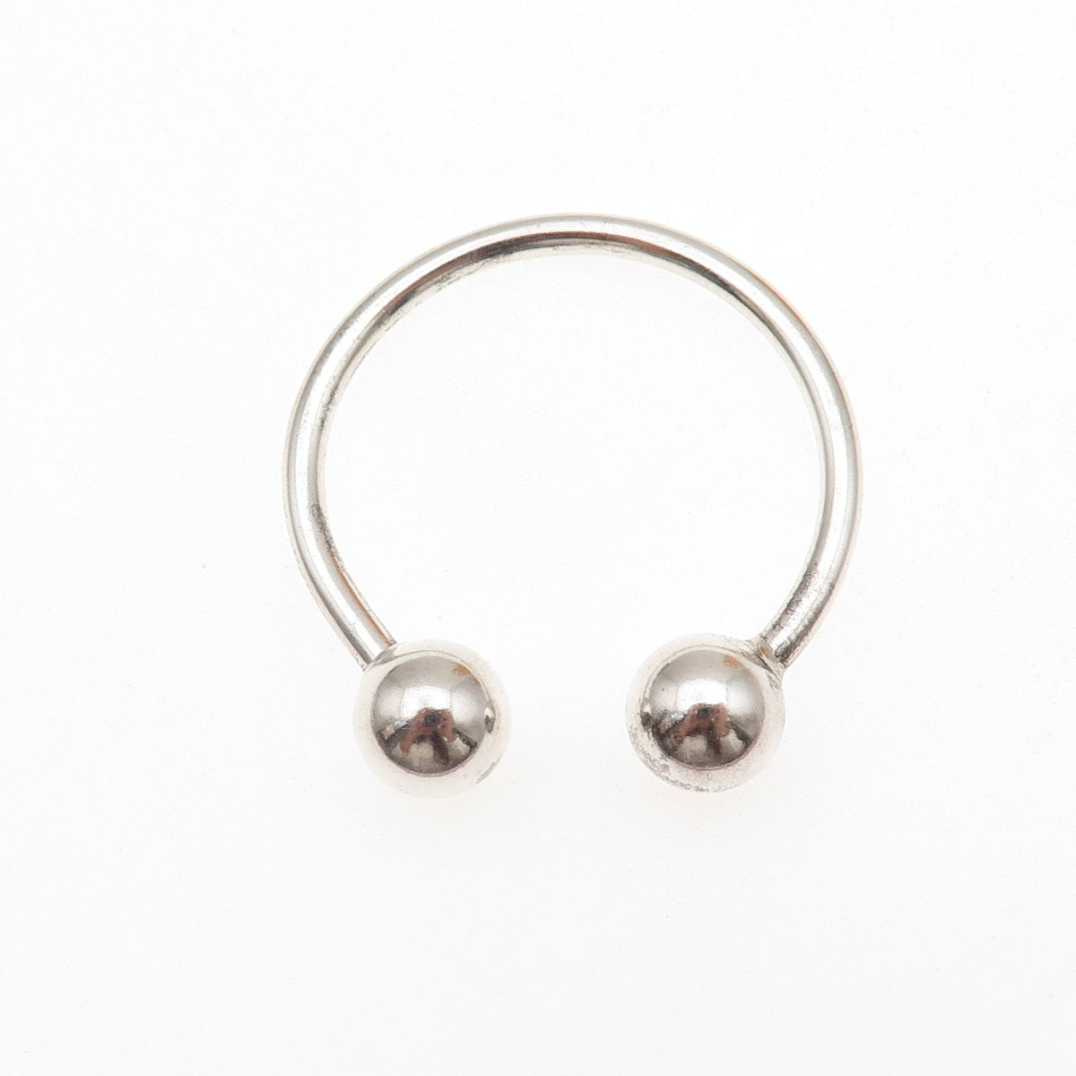 Tiffany & Co. 925 Sterling Silver Vintage Screw-Off Ball Key Ring Holder