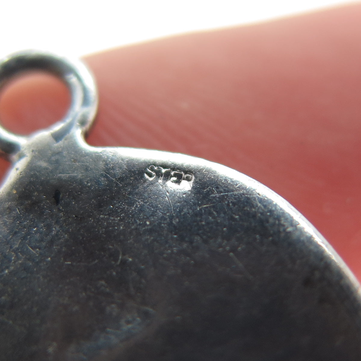 Old Pawn 925 Sterling Silver Vintage Southwestern Feather Oxidized Charm Pendant