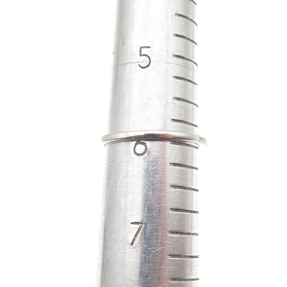 925 Sterling Silver Round-Cut C Z Half Eternity Stackable Band Ring Size 6