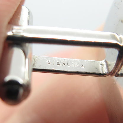 925 Sterling Silver Vintage Square Cufflinks