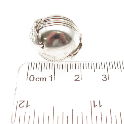 925 Sterling Silver Vintage Transformer Ball Oxidized Locket Charm Pendant