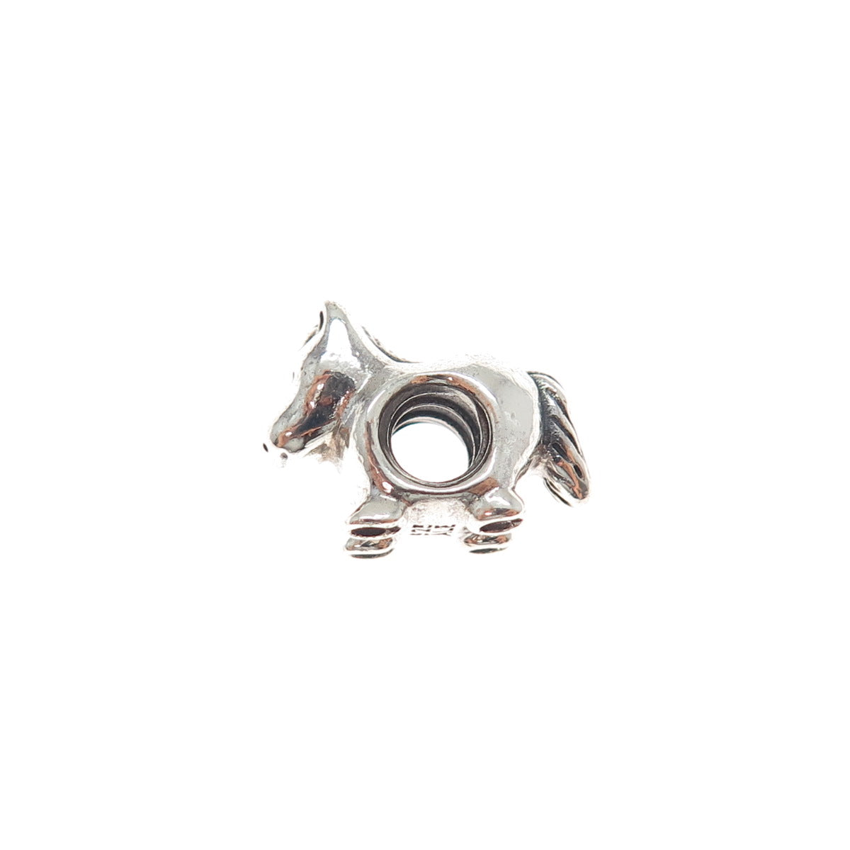 PANDORA 925 Sterling Silver Horse Slide Bead Charm