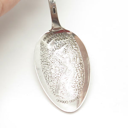 925 Sterling Silver Antique H.H. Tammen Curio Co. Colorado States & Cities Spoon