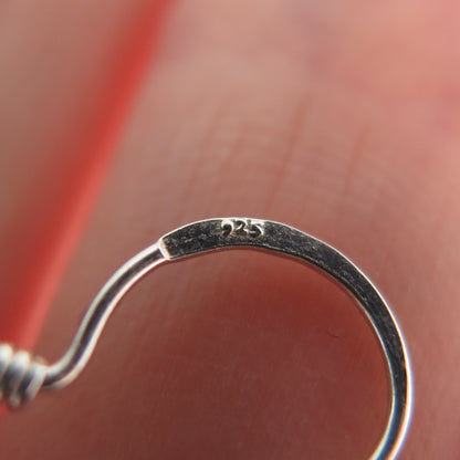 925 Sterling Silver Vintage Real Yellow Topaz Ornate Flower Dangle Earrings