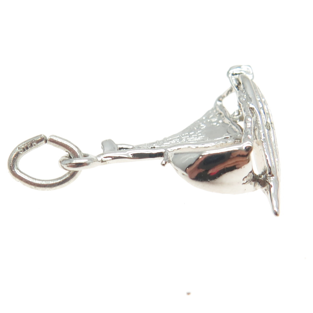 925 Sterling Silver Vintage Sailboat Charm Pendant