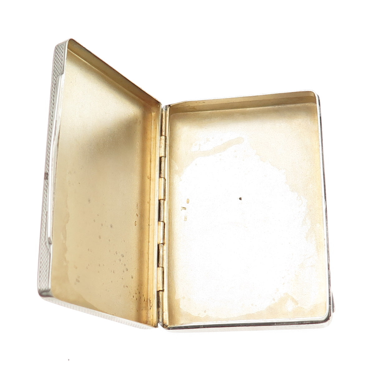 800 Silver Antique Art Deco Austria KTA Artisan Engraved Cigarette Case