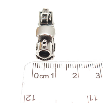 PANDORA 925 Sterling Silver Christmas Train Slide Double Bead Charm
