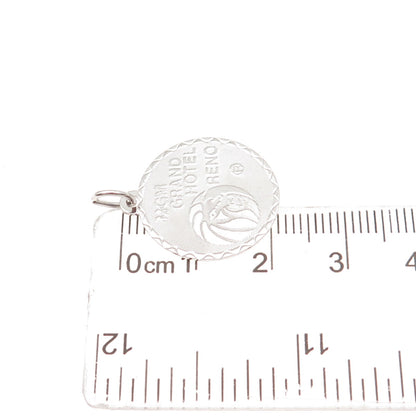CREA 925 Sterling Silver Vintage MGM Grand Hotel Reno Mini Charm Pendant