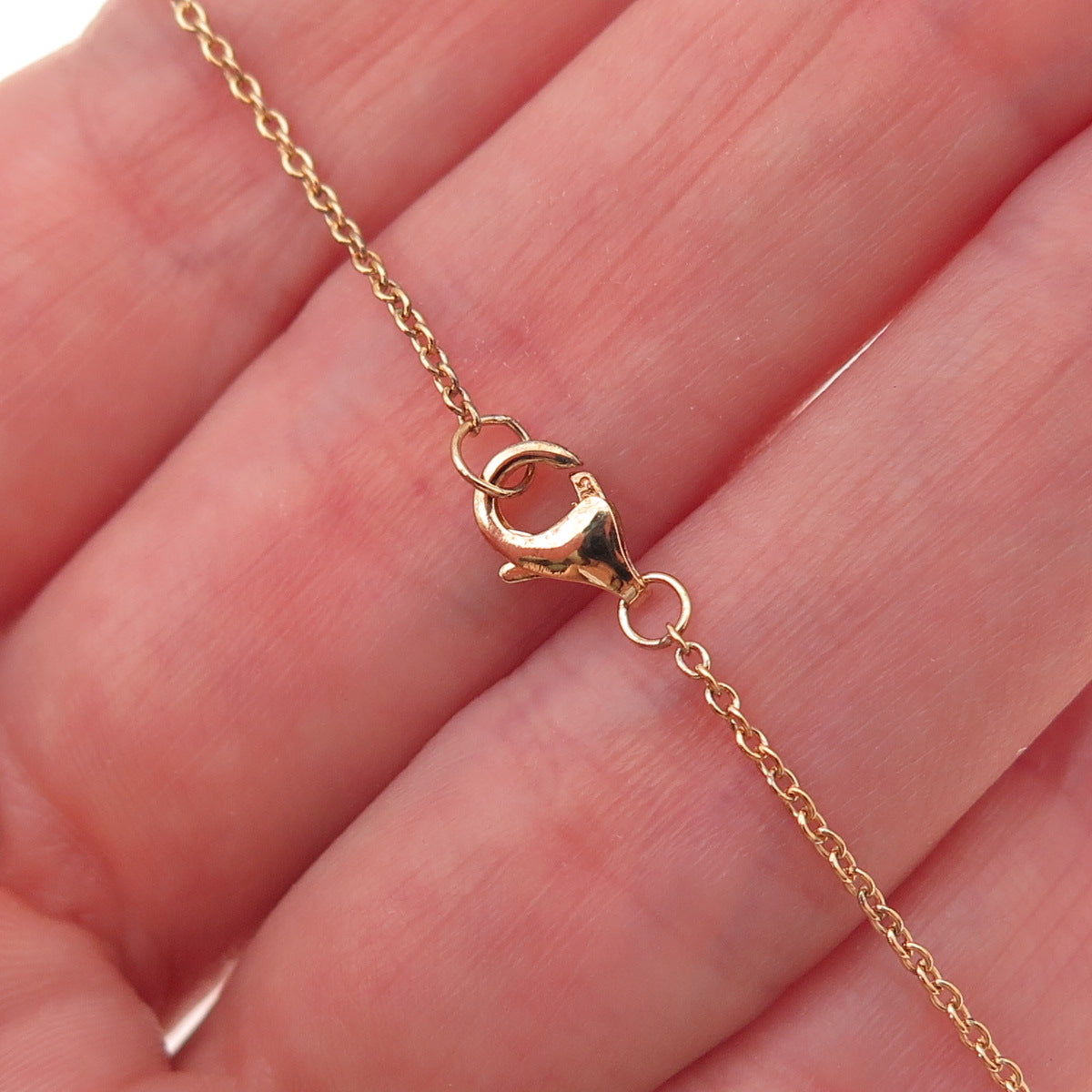Tehya Oyama 925 Sterling Gold Plated Real Turquoise Cable Chain Necklace 18"