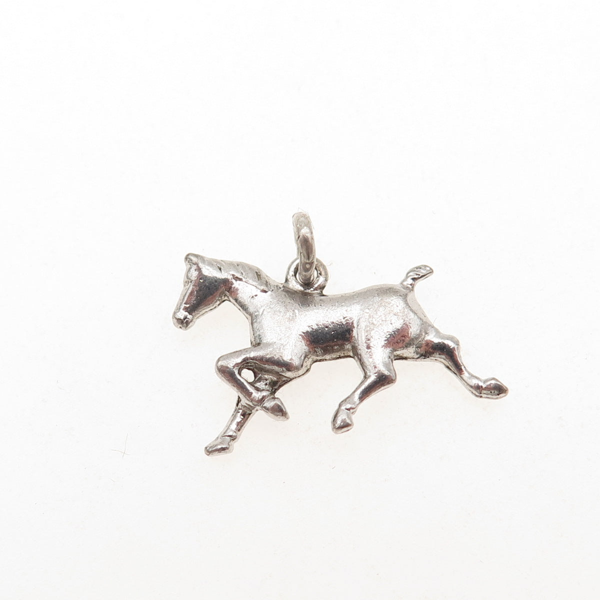 925 Sterling Silver Vintage Horse Mini Charm Pendant