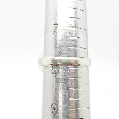 925 Sterling Silver Vintage OTC Cage Domed Ring Size 8