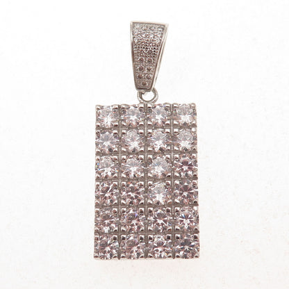 925 Sterling Silver Round-Cut C Z Sparkling Pendant