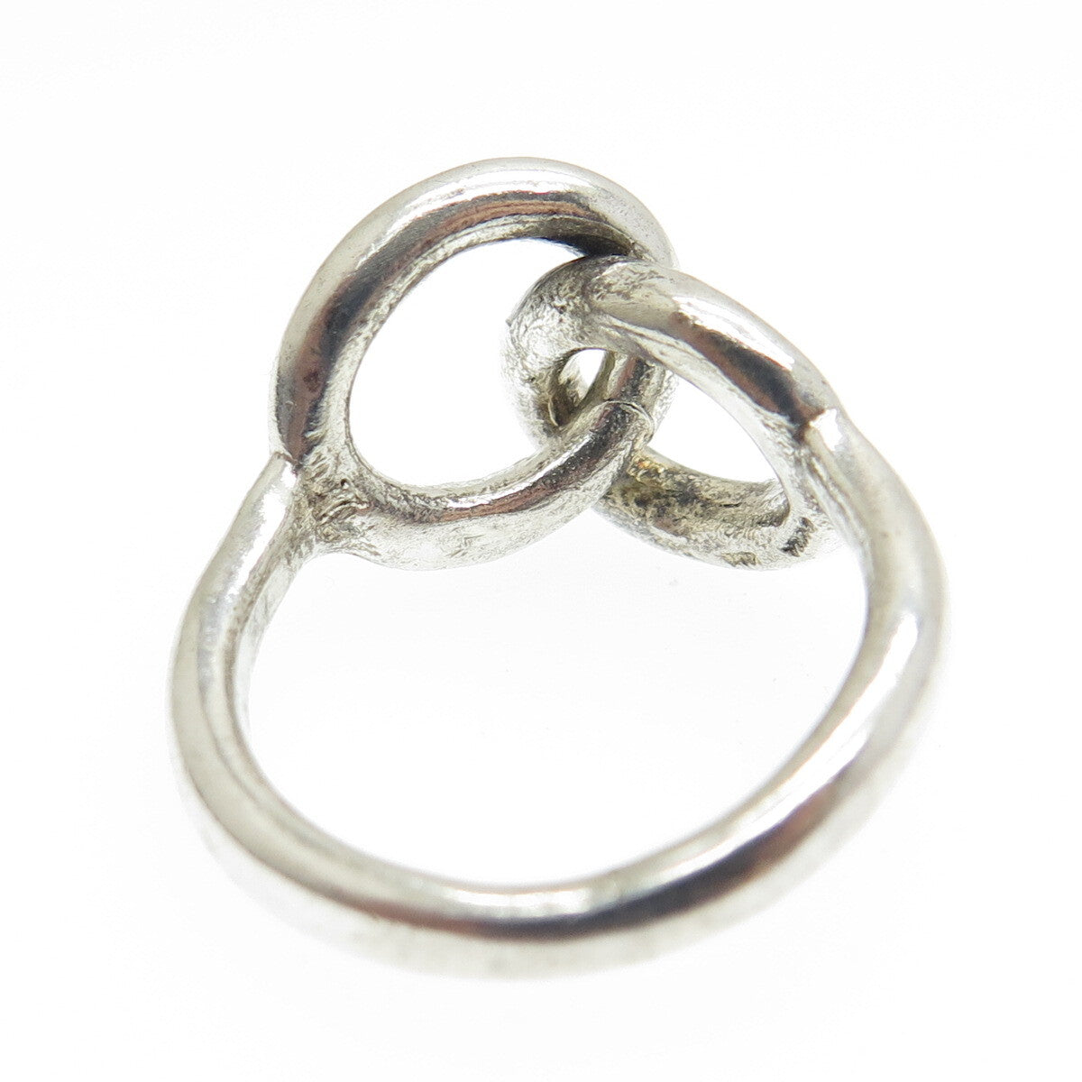 MMA Metropolitan Museum of Art 925 Sterling Vintage Interlocked Ring Size 6.75