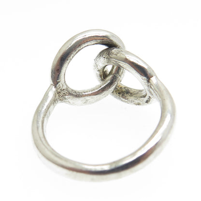 MMA Metropolitan Museum of Art 925 Sterling Vintage Interlocked Ring Size 6.75