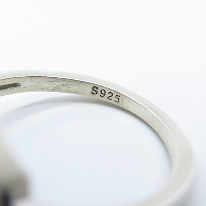 925 Sterling Silver Multi-C Z Ring Size 7