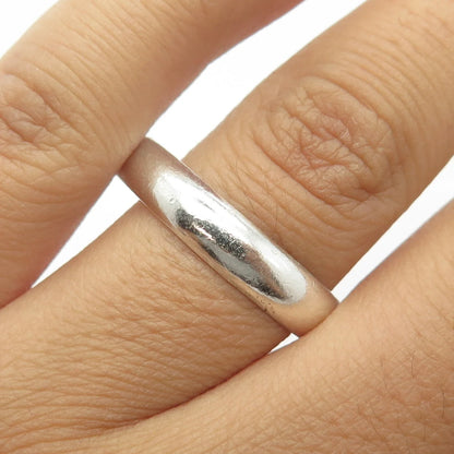 925 Sterling Silver Vintage Classic Band Ring Size 12.75