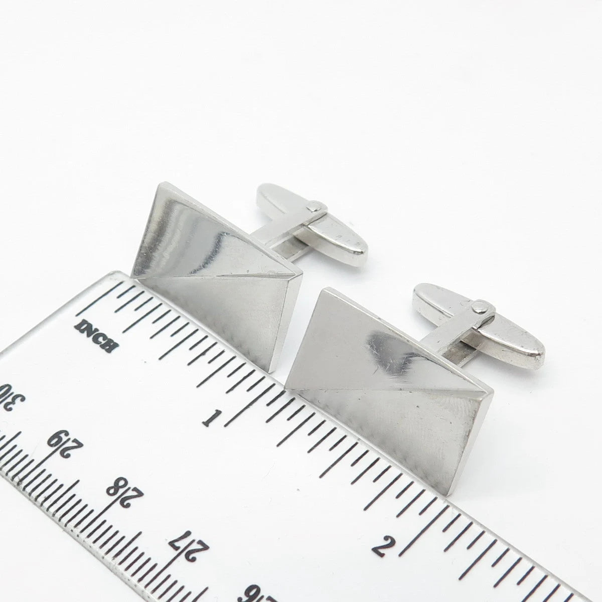 835 Silver Vintage Rectangle Cufflinks