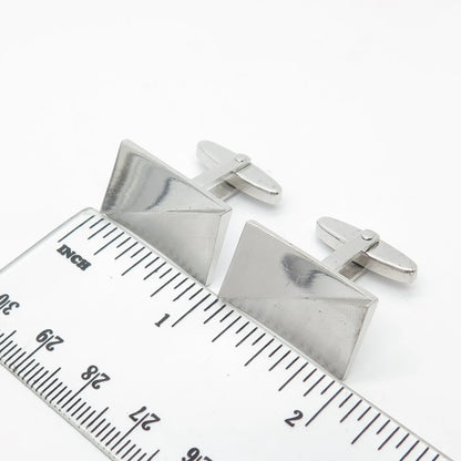 835 Silver Vintage Rectangle Cufflinks