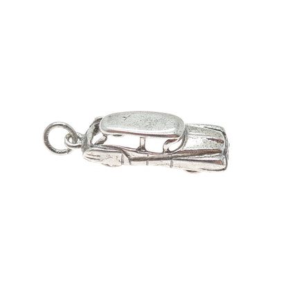 DANECRAFT 925 Sterling Silver Vintage Retro Car Oxidized 3D Charm Pendant